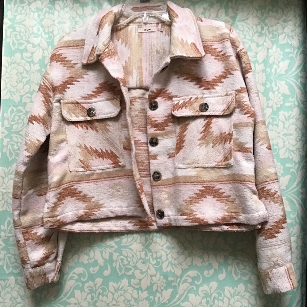 GUC Mi Ami Aztec Cropped Jacket size Small